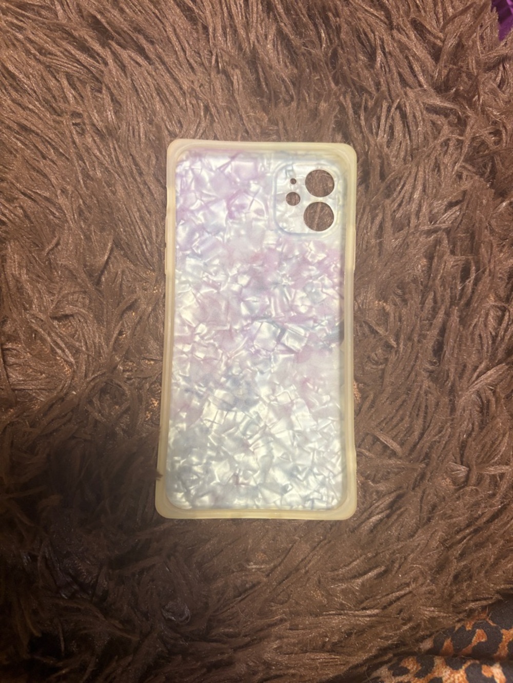 iPhone 11 Square Flower Marble Case - Picture 3 of 11